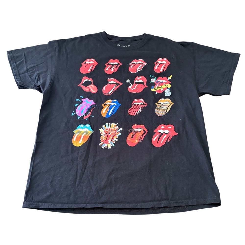 The Rolling Stones T-Shirt Mens XL Black 2021 No Filter Tour Band Tee Concert